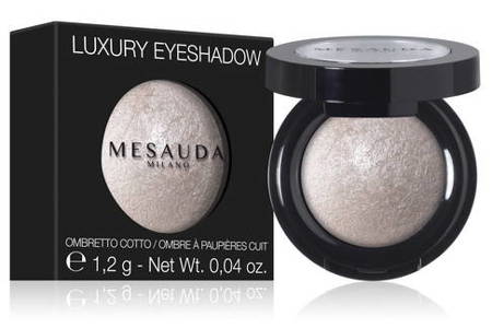 MESAUDA MILANO Luxury Eyeshadow - pojedynczy wypiekany cień do powiek 306 Silver Pearl